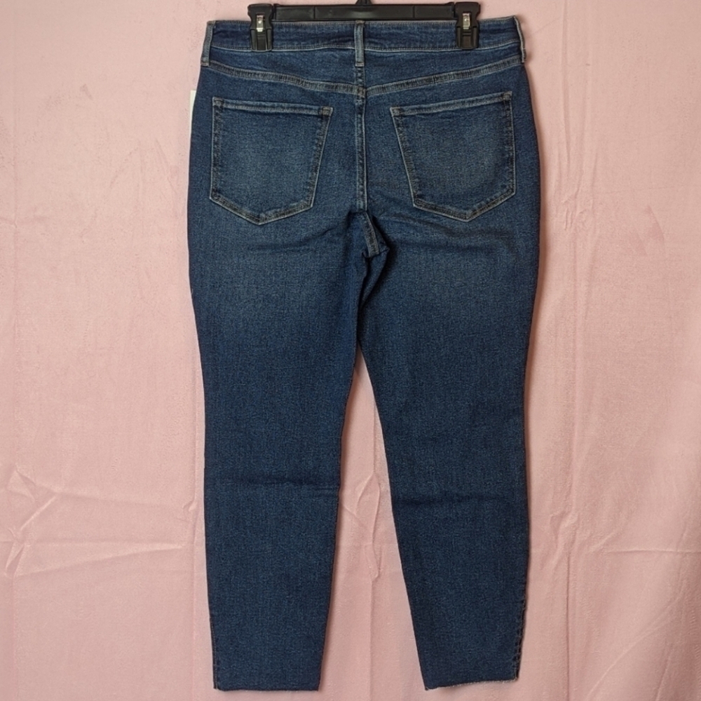 Old Navy High Rise Rockstar Super Skinny Split Hem Jeans size 12 Petite - Picture 4 of 8